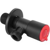 Siyah Açma-Kapama Çubuklu Taharet Musluğu, Metal Gövde, Banyo Armatürü