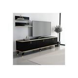Siyah Altın Elite Gold Tv Ünitesi 180 Cm Z2003