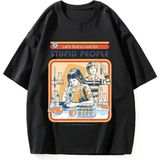 Siyah Aptal Insanlar Için Bir Tedavi Nefes Tshirt Harajuku Çift Grafik - M