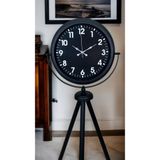 Siyah Asil Standart Stil Tripod Ayaklı Saat