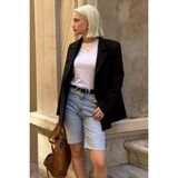 Siyah Astarlı Kadın Blazer Ceket MG2508 - XL