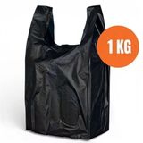 Siyah Atlet Poşet Küçük Boy 1 Kg - Market, Manav, Çöp Ve Taşıma Poşeti