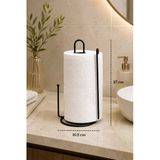 Siyah Ayraçlı Kağıt Havluluk Rulo Havluluk Peçetelik 25 Cm Paslanmaz Metal