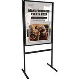 Siyah B1 70X100 Ayaklı Tek Taraflı Poster ve Bilgi Panosu Info Afiş & Reklam Panosu