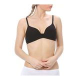 Siyah Balensiz Pamuklu Modal Yumuşak Kaplı Sırtı Çapraz Soft Sütyen, 85B, İM2211-1-198IGP103482