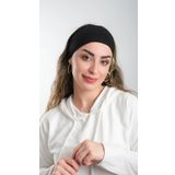 Siyah Bandana Saç Bandı Viskon Düz 3012_01