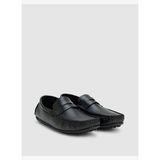 Siyah Bant Detaylı %100 Deri Loafer Ayakkabı50327105-VR046