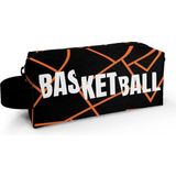 Siyah Basketbol Tek Bölmeli Kalemlik - Erkek Çocuk Kalem Çantası - Standart
