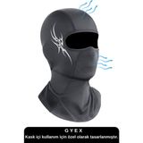 Siyah Baskılı Balaklava Spor Motor Kask Maskesi Buff Koruyucu Kar Yüz Maske - SİYAH 55