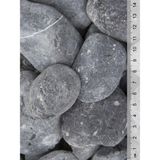 Siyah Bazalt Taş 2 kg 4-6 cm Bahçe ve Dekorasyon Taşı - Seçenek 1 - Ahşap