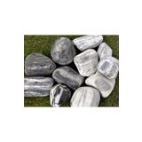 Siyah-beyaz Çizgili Dolomit Taş 4 Kg 6-10 Cm Siyah Beyaz Dolomit Dere Taşı Çakıl Taşı Bahçe Taşı