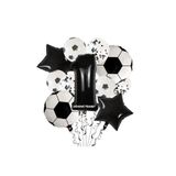 Siyah Beyaz Futbol Top Folyolu Balon Yaş Set, 1 1011596078