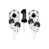 Siyah Beyaz Futbol Top Folyolu Balon Yaş Set, 1 10116699
