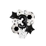 Siyah Beyaz Futbol Top Folyolu Balon Yaş Set, 3 3011596078