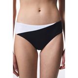 Siyah Beyaz Gina Hipster Bikini Altı - 36 - Renkli