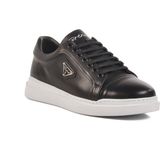 Siyah-Beyaz Hakiki Deri Erkek Sneaker Premium 2040 M - Siyah - Beyaz