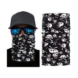 Siyah Beyaz Iskelet Baskılı Buff Bandana