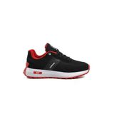 Siyah Beyaz Kırmızı Kadın Spor Ayakkabı Sneaker