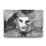 Siyah Beyaz Maske Tablosu - 60x40cm