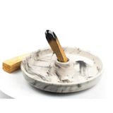 Siyah Beyaz- Ritüel-Tütsü Başlangıç Seti-3 (1 Ad. Seramik Tütsülük + 30 Gr. Palo Santo Ağaç tütsü
