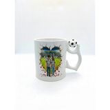 Siyah Beyaz Sevgililere Özel Kupa Bardak - Taraftar Kupa Bardak - Siyah Beyaz Hediye Mug (Tema 5, Futbol Toplu)