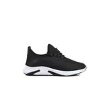 Siyah Beyaz Triko Hafif Unisex Spor Ayakkabı