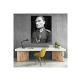 Siyah Beyaz Uniformalı Atatürk Portresi Mustafa Kemal Atatürk Kanvas Tablo Modeli Ev Ofis Dekoru
