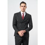 Siyah Bez Ayağı Kılıç Yaka Tam Astar Esnek 6 Drop Slim Fit Classic Takım Elbise 1001245173