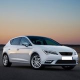Siyah Bijon Kapağı Seti (5 Adet) - Seat Leon 3 ile Uyumlu (2013-2016) - (DipCamo)Charcoal-White - 14 inç