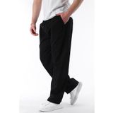 Siyah Bol Paça Beli Bağlamalı Erkek Pantolon E7403