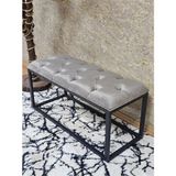 Siyah Boyalı Diktörtgen 100 cm x 40 cm Oturak Puf - Bench - Makyaj Oturağı - Oturak Gri Renk 100 x 40 Boyut/ebat - Renkli
