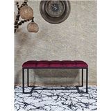 Siyah Boyalı - L - Ayaklı 100 cm x 38 cm Oturak - Bench - Makyaj Taburesi - Makyaj Oturak Bordo Renk 100 x 40 Boyut/ebat - Renkli