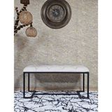 Siyah Boyalı - L - Ayaklı 100 cm x 38 cm Oturak - Bench - Makyaj Taburesi - Makyaj Oturak Krem Renk 100 x 40 Boyut/ebat - Renkli