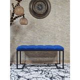 Siyah Boyalı - L - Ayaklı 100 cm x 38 cm Oturak - Bench - Makyaj Taburesi - Makyaj Oturak Mavi Renk 100 x 40 Boyut/ebat - Renkli