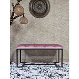 Siyah Boyalı - L - Ayaklı 100 cm x 38 cm Oturak - Bench - Makyaj Taburesi - Makyaj Oturak Pembe Renk 100 x 40 Boyut/ebat - Renkli