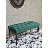 Siyah Boyalı Tel Ayaklı 90 cm Puf Bench - Puf - Bench - Kasalı Oturak - Oturak - Yatak Ucu Puf Yeşil Renk 90 x 41 Boyut/ebat - Renkli