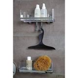 Siyah, Büyük Çekçek Tezgah Üstü ve Cam Çekpası 34x21cm
