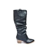 Siyah Büzgülü Dallas Kadın Çizme J404040109