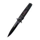 Siyah Çakı 21 Cm Paslanmaz Çelik Outdoor Bıçak Kemer Klipsli Çakı Bıçak