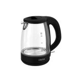 Siyah Cam Kettle 1,7 Lt, Gizli Rezistans, Şık Ve Kullanışlı Tasarım