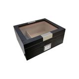 Siyah Camlı Humidor Puro Kutusu rc62