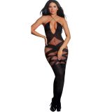 SİYAH-ÇAPRAZ BOYUNLU -VUCUT ÇORABI- ÇOK ŞIK-ÇOK ELEGANCE
