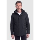 Siyah Casual Kapüşonlu Mont