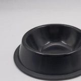Siyah Çelik Kedi Köpek Mama-Su Kabı 16 cm