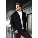 Siyah Cepli Basic Erkek Polar Gömlek E6764 - XL
