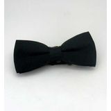 Siyah Çocuk Boy Düz Renk Saten Papyon Cp 01