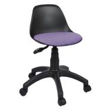 Siyah Çocuk Çalışma Sandalyesi | Makyaj Masası Sandalyesi, Ders Koltuğu, Ofis Taburesi - 100 kg Kap. (Mor)