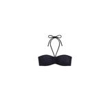 Siyah Çok Dar Kalıp Straplez Bikini Üstü
