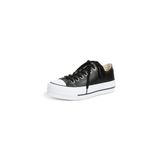 Siyah Converse Kadın Günlük Ayakkabı Chuck Taylor All Star Leather Platform 561681C
