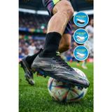 Siyah Çoraplı Bağcıklı Erkek Futbol Ayakkabısı Krampon Strike M